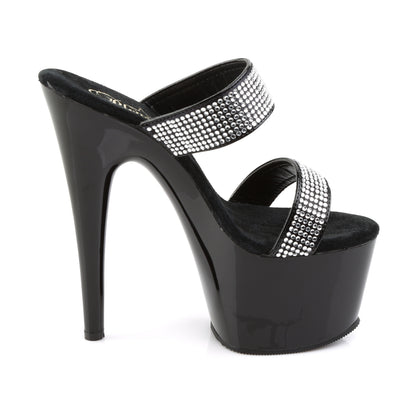 Pleaser Sandales pour femmes ADORE-702-2 blk / blk