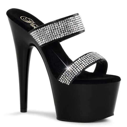 Pleaser Sandales pour femmes ADORE-702-2 blk / blk