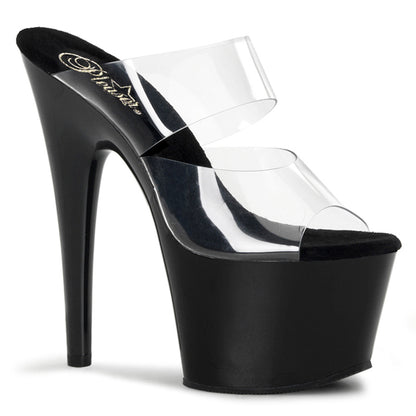 Pleaser Sandales pour femmes ADORE-702 CLR / BLK