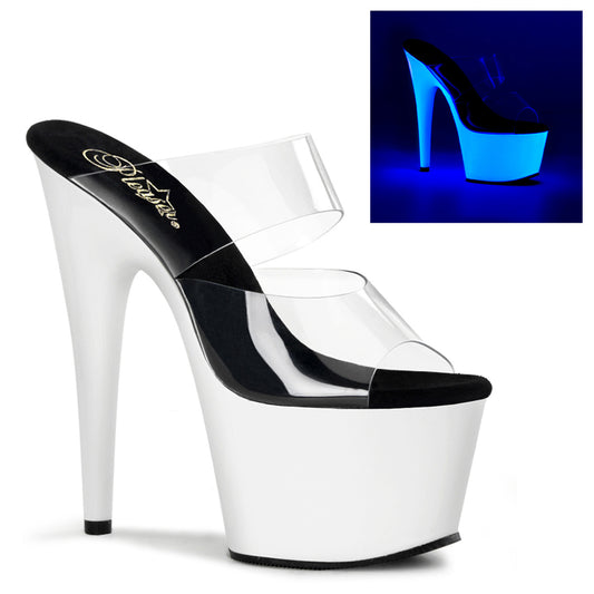 Pleaser Sandales pour femmes ADORE-702udu clr / néon wht