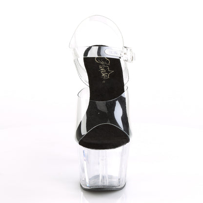 Pleaser Sandales pour femmes ADORE-708 CLR-BLK / CLR