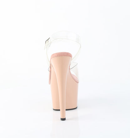 Pleaser Women's Platform Shoes ADORE-708 Clr/Blush