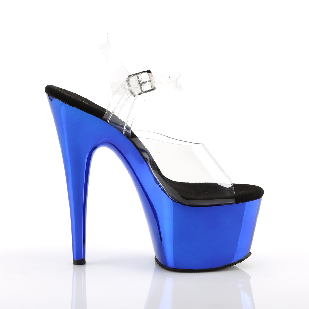 Pleaser Sandales pour femmes ADORE-708 CLR / Chrome bleu