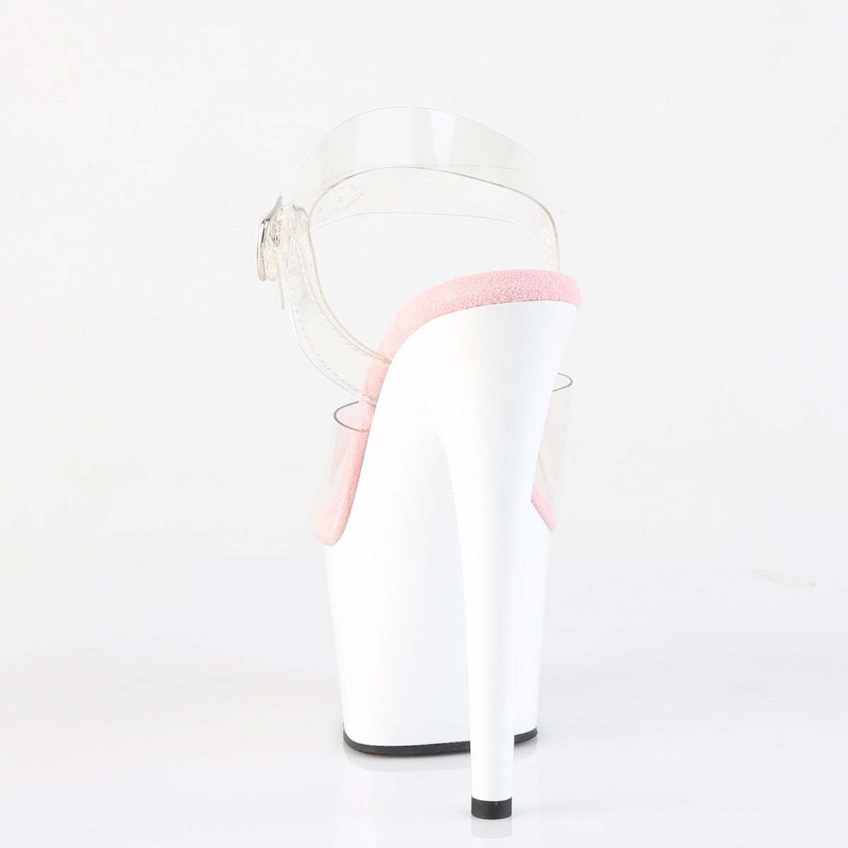 Pleaser Women's Platform Shoes ADORE-708 Clr-B. Pink/Wht