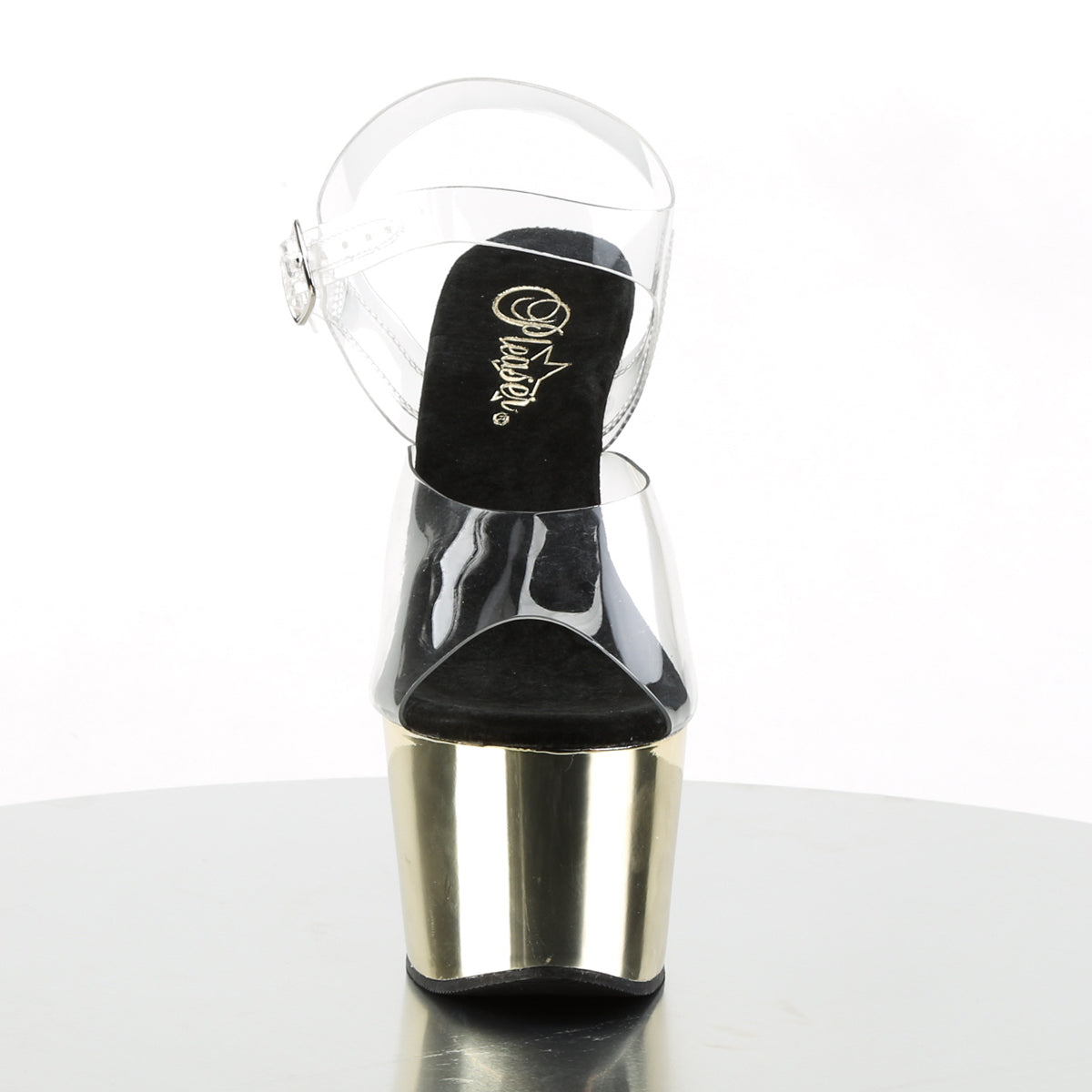 Pleaser Sandales pour femmes ADORE-708 CLR / Gold Chrome