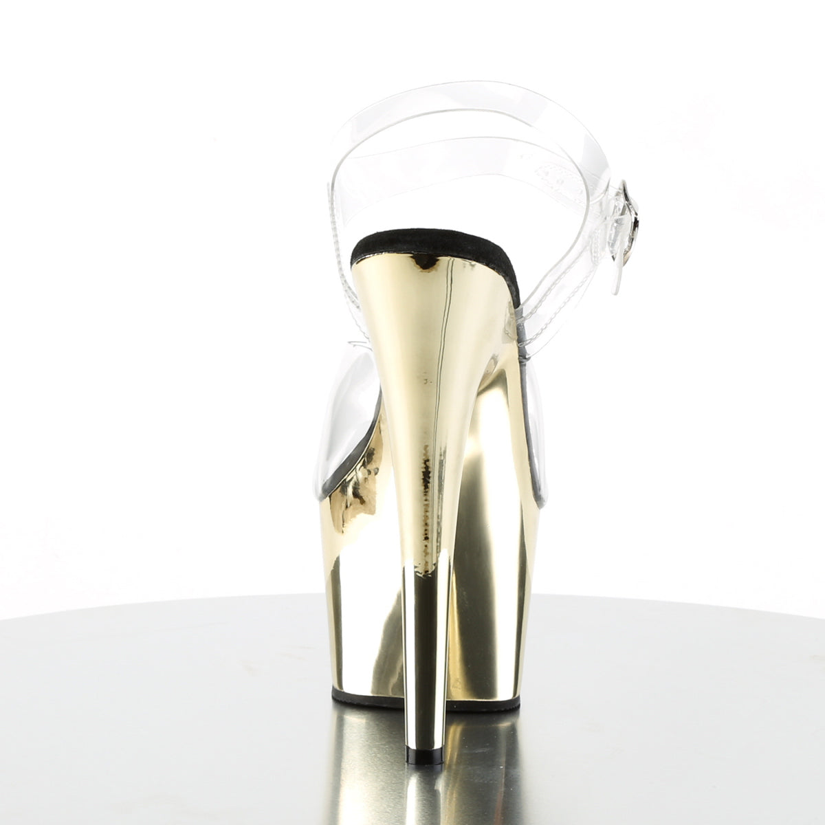 Pleaser Sandales pour femmes ADORE-708 CLR / Gold Chrome