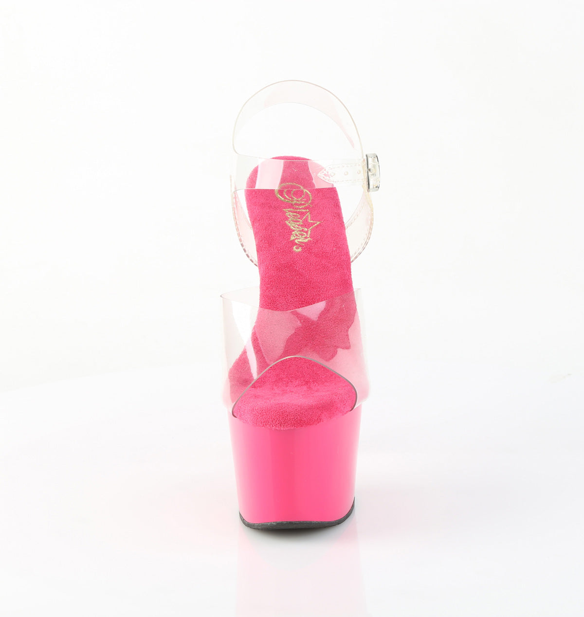 Pleaser Women's Platform Shoes ADORE-708 Clr/H. Pink