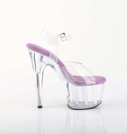 Pleaser Women's Platform Shoes ADORE-708 Clr-Lavender/Clr