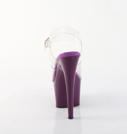 Pleaser Women's Platform Shoes ADORE-708 Clr/Purple