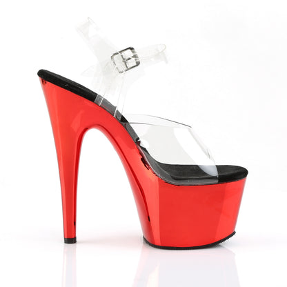Pleaser Sandales pour femmes ADORE-708 CLR / Chrome rouge