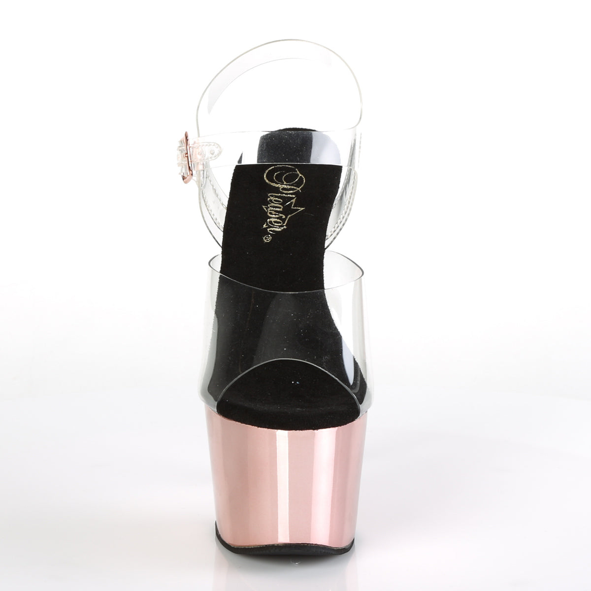 Pleaser Sandales pour femmes ADORE-708 CLR / chrome or rose