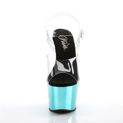 Pleaser Sandales pour femmes ADORE-708 CLR / chrome turquoise