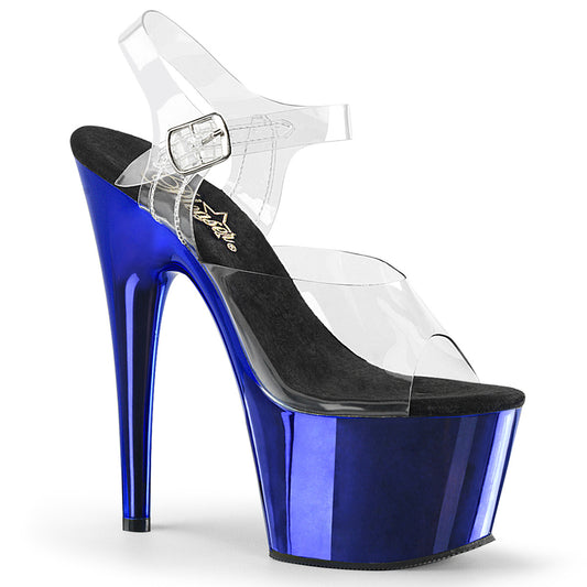 Pleaser Sandales pour femmes ADORE-708 CLR / Chrome bleu