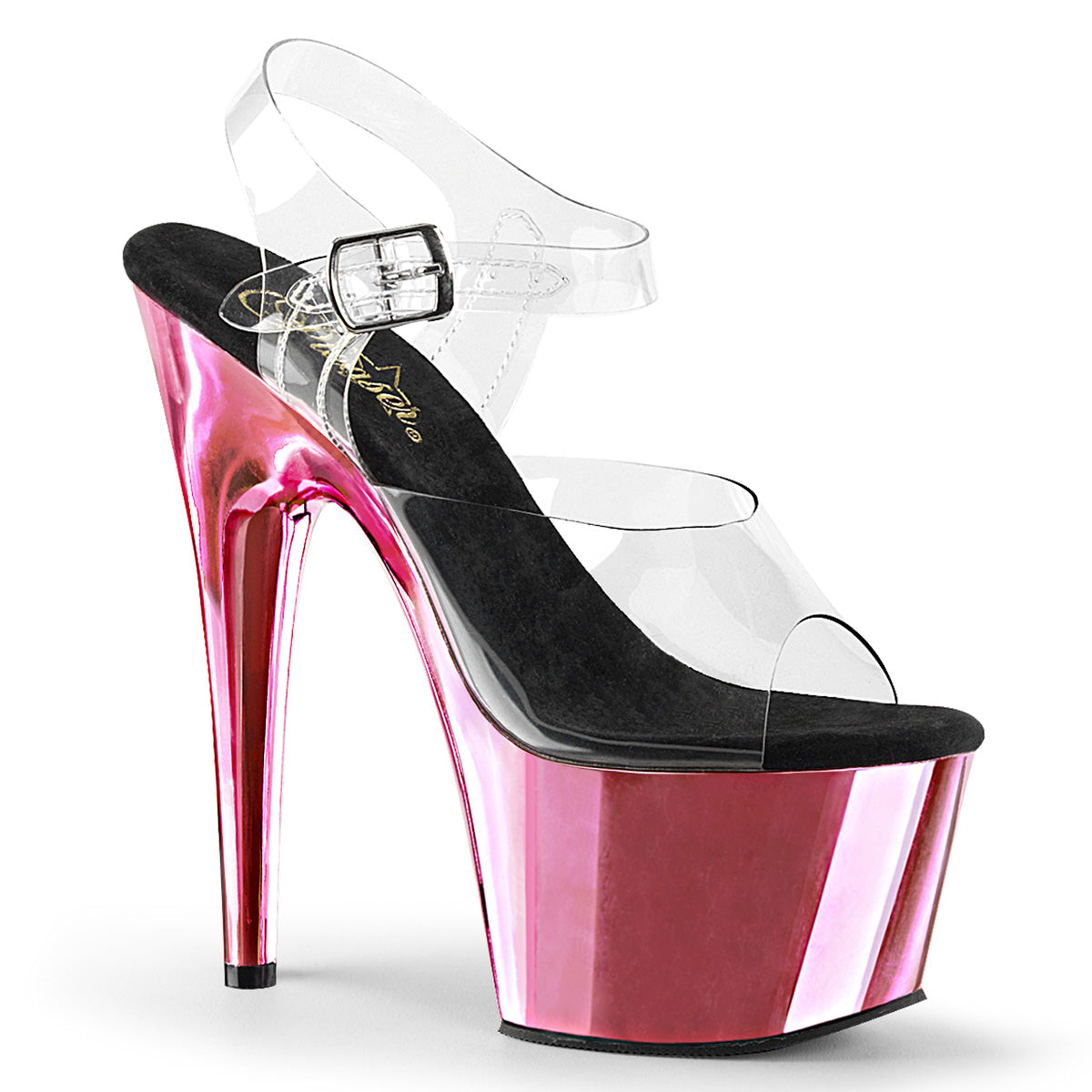 Pleaser Sandales pour femmes ADORE-708 CLR / B. Chrome rose