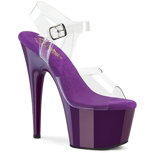Pleaser Women's Platform Shoes ADORE-708 Clr/Purple
