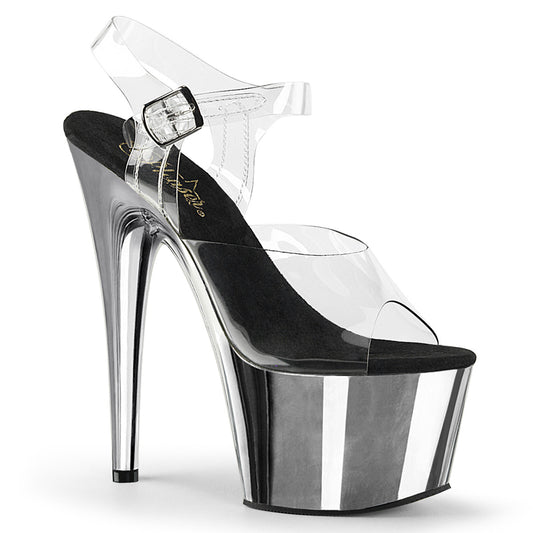 Pleaser Sandales pour femmes ADORE-708 CLR / SLV Chrome
