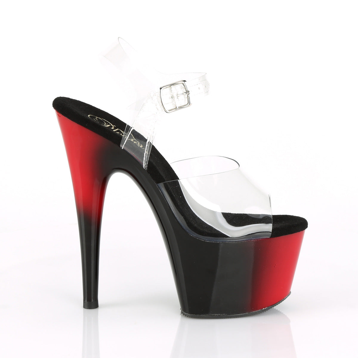 Pleaser Sandales pour femmes ADORE-708br CLR / RED-BLK