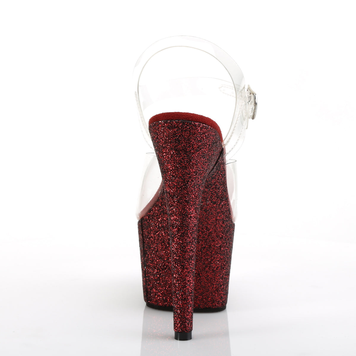 Pleaser Sandales pour femmes ADORE-708hmg CLR / Bourgogne Multi Glitter