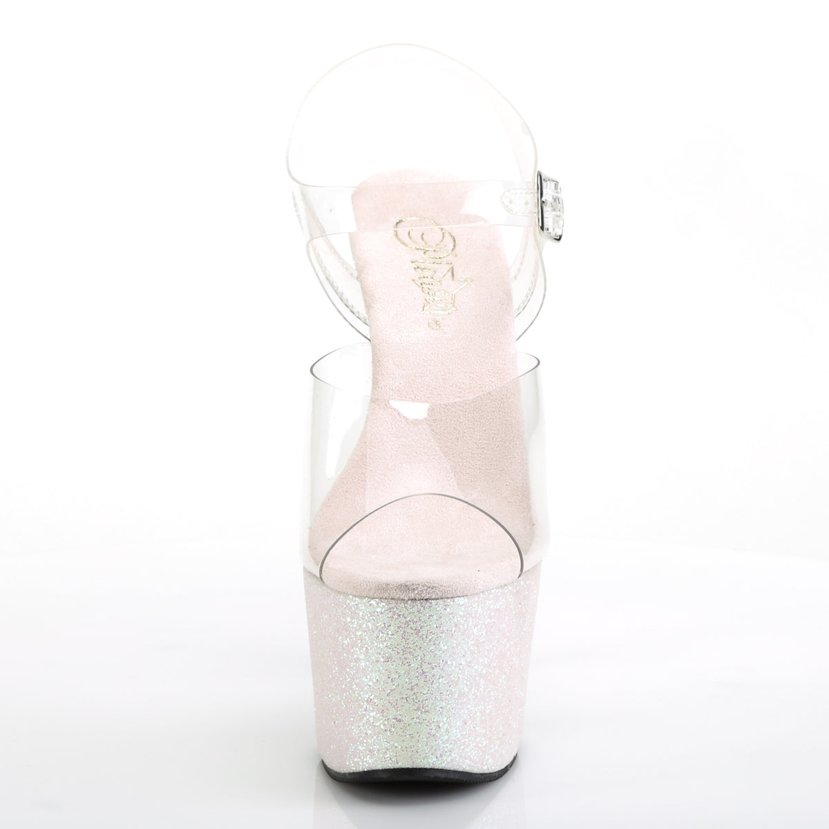 Pleaser Sandales pour femmes ADORE-708hmg CLR / opale multi-paillettes