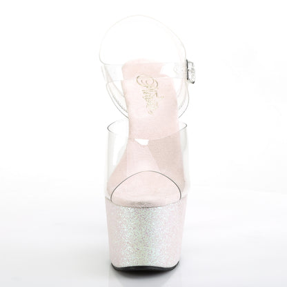 Pleaser Sandales pour femmes ADORE-708hmg CLR / opale multi-paillettes