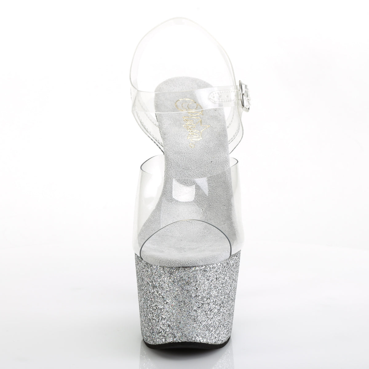 Pleaser Sandales pour femmes ADORE-708hmg CLR / SLV Multi Glitter