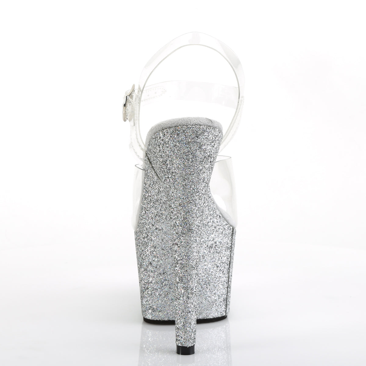 Pleaser Sandales pour femmes ADORE-708hmg CLR / SLV Multi Glitter