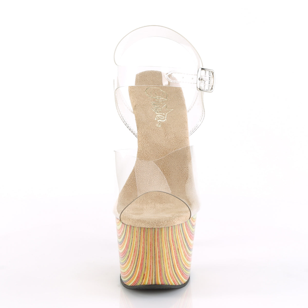 Pleaser Sandales pour femmes ADORE-708JB CLR / CREAM MULTI