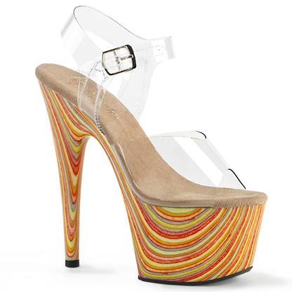 Pleaser Sandales pour femmes ADORE-708JB CLR / CREAM MULTI