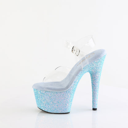Pleaser   ADORE-708LG CLR / B. Paillette bleue