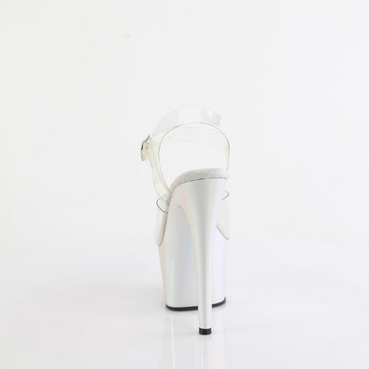 Pleaser   ADORE-708LQ Clr/Liquid Slv Hologram