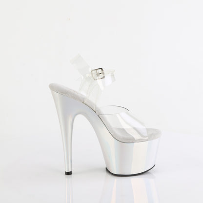 Pleaser   ADORE-708LQ Clr/Liquid Slv Hologram