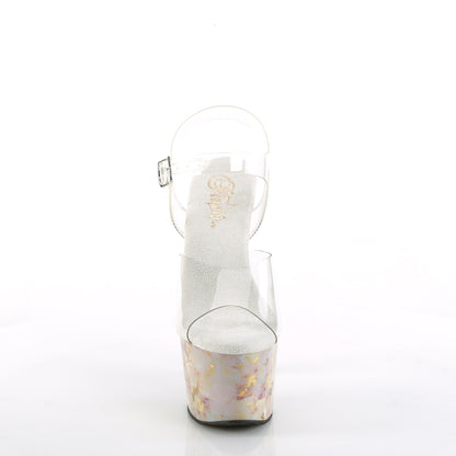 Pleaser  Des sandales ADORE-708MB Marbre CLR / BLUSH-GOLD