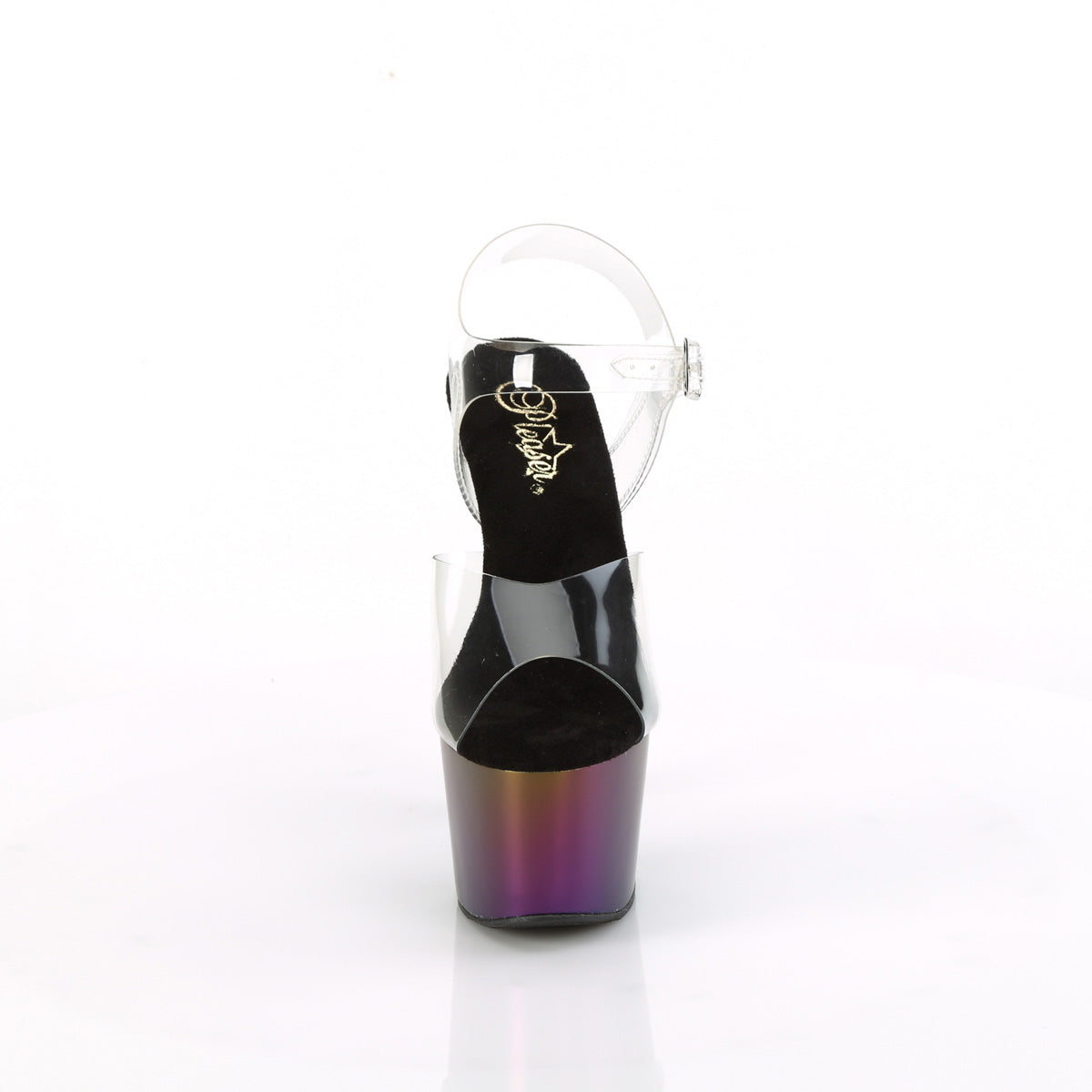 Pleaser   ADORE-708mch CLR / Chrome mat-vert violet-vert