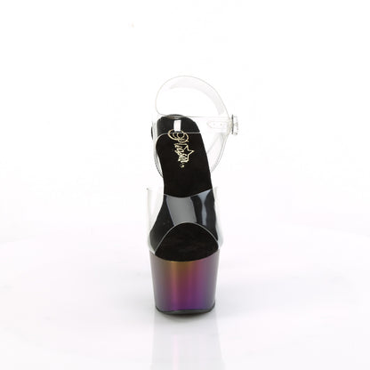 Pleaser   ADORE-708mch CLR / Chrome mat-vert violet-vert
