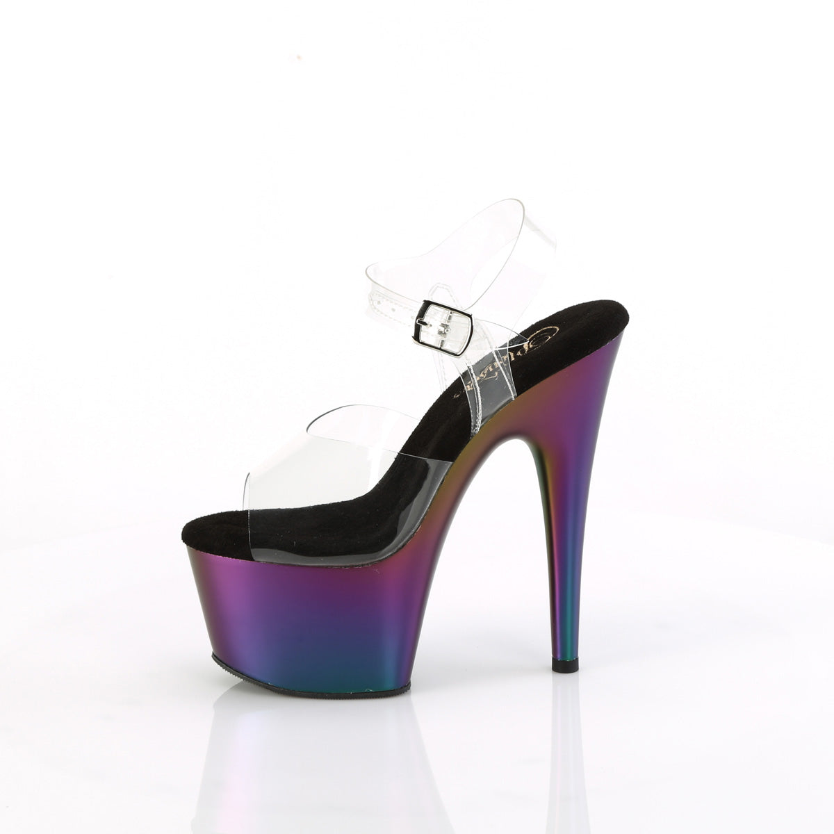 Pleaser   ADORE-708mch CLR / Chrome mat-vert violet-vert