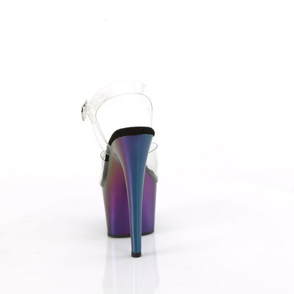 Pleaser   ADORE-708mch CLR / Chrome mat-vert violet-vert