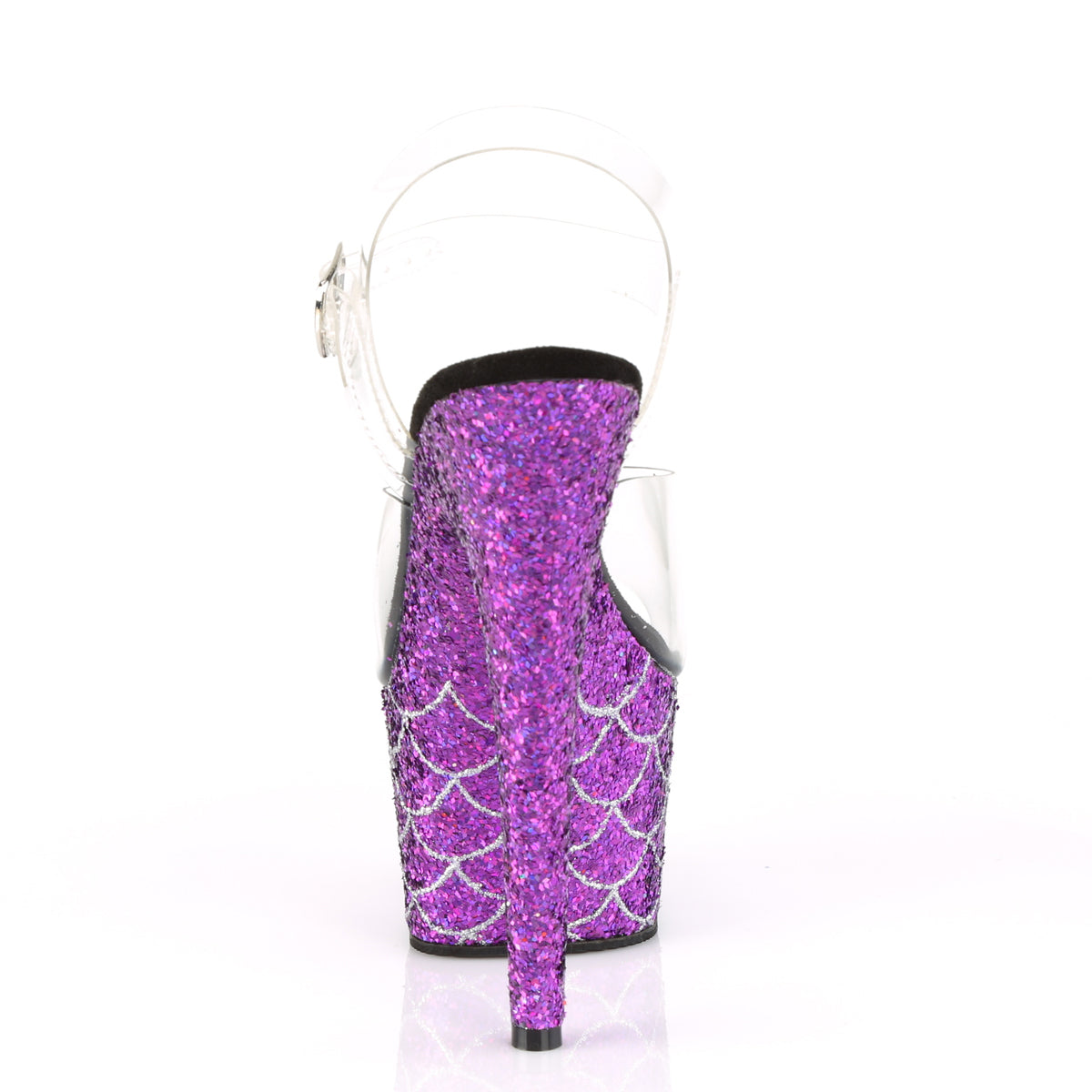 Pleaser Sandales pour femmes ADORE-708mslg CLR / Purple Multi Glitter