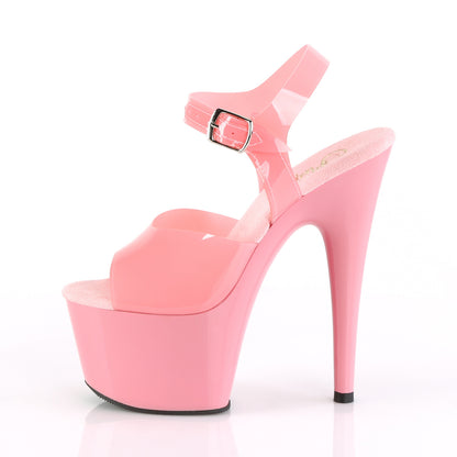 Pleaser Womens Sandals ADORE-708N Baby Pink (Jelly-Like) TPU/Baby Pink