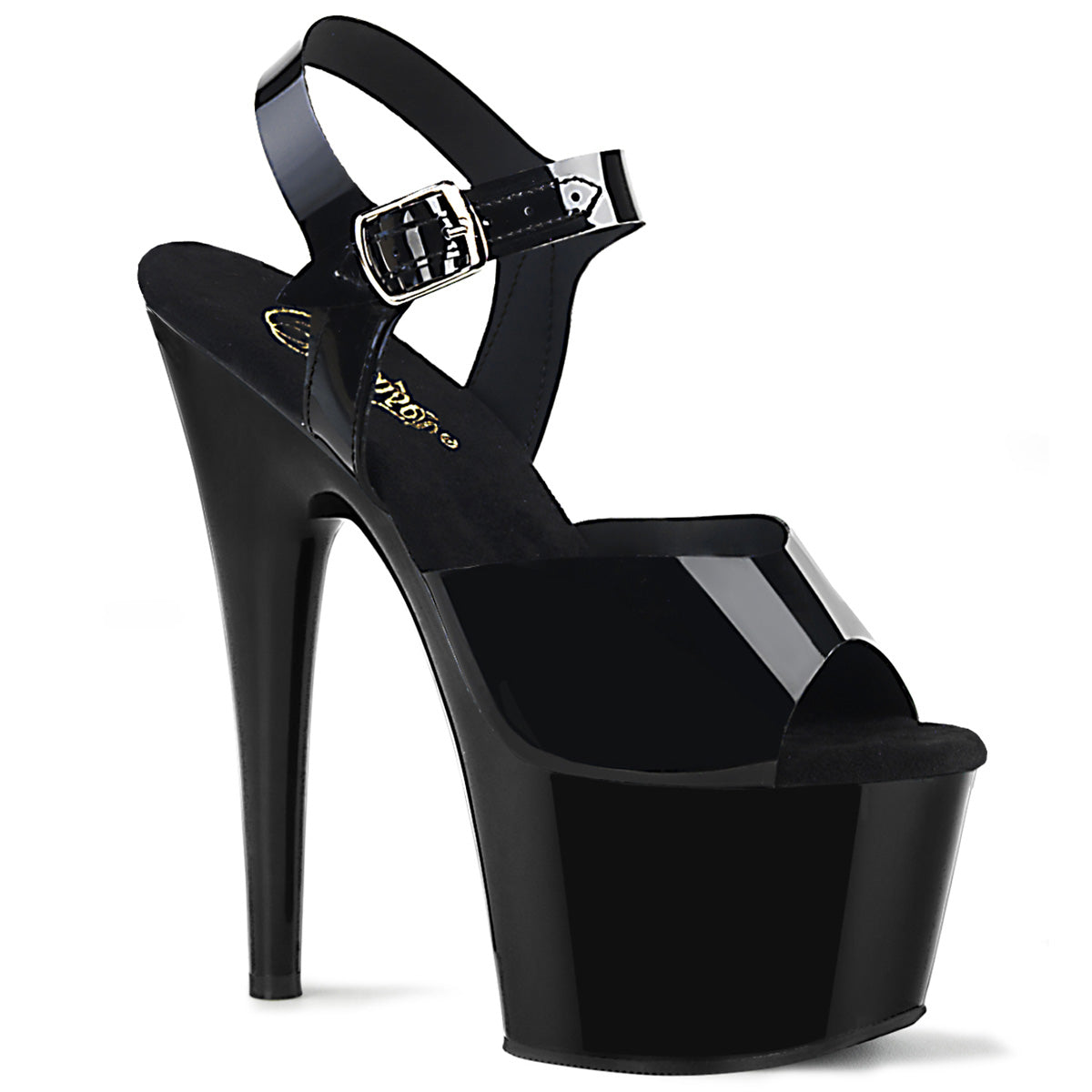 Pleaser Sandales pour femmes ADORE-708n blk (gelée) TPU / BLK