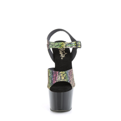Pleaser  Des sandales ADORE-708N-LTP TPU / BLK VERTPLE / BLK
