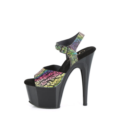 Pleaser  Des sandales ADORE-708N-LTP TPU / BLK VERTPLE / BLK