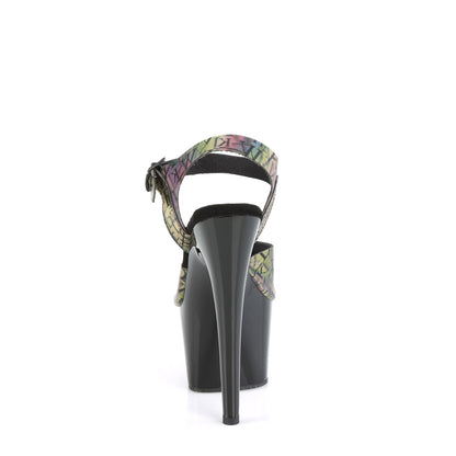 Pleaser  Des sandales ADORE-708N-LTP TPU / BLK VERTPLE / BLK