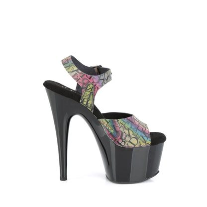Pleaser  Des sandales ADORE-708N-LTP TPU / BLK VERTPLE / BLK