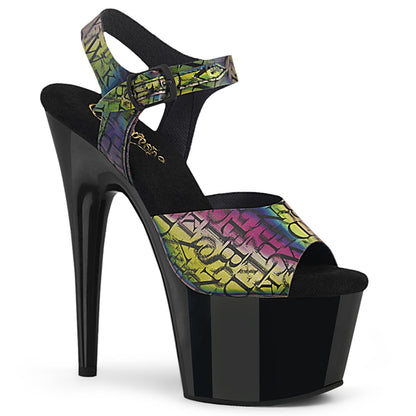 Pleaser  Des sandales ADORE-708N-LTP TPU / BLK VERTPLE / BLK