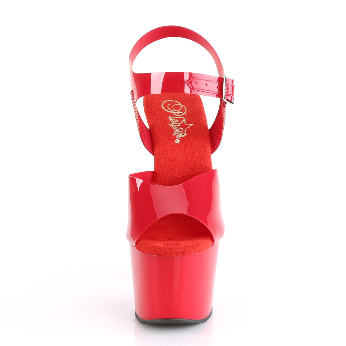 Pleaser Sandales pour femmes ADORE-708n rouge (ressemble à la gelée) TPU / rouge