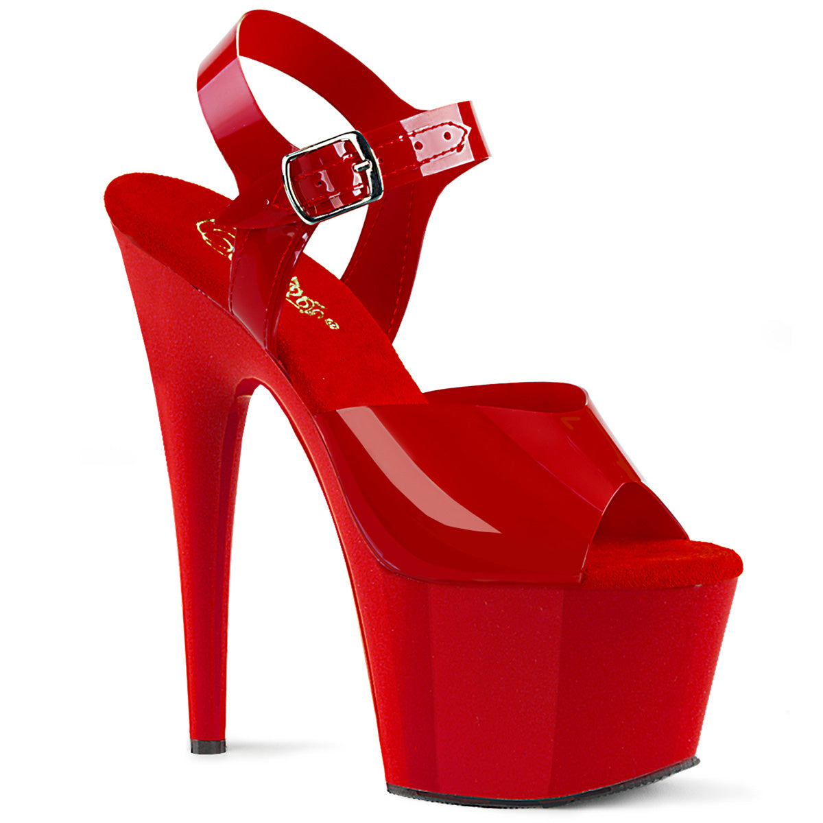 Pleaser Sandales pour femmes ADORE-708n rouge (ressemble à la gelée) TPU / rouge