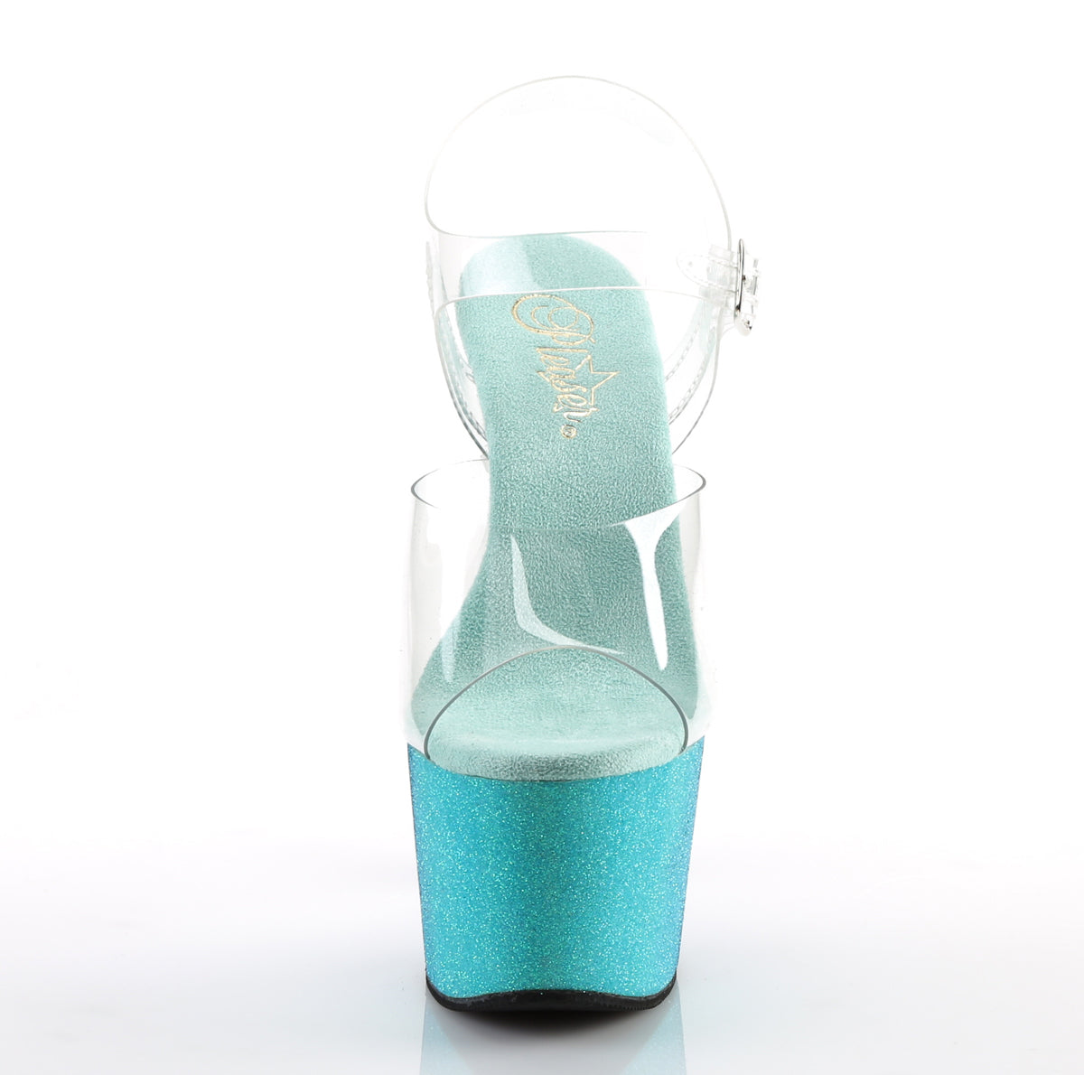 Pleaser Sandales pour femmes ADORE-708ombre CLR / Aqua-Blue Ombre