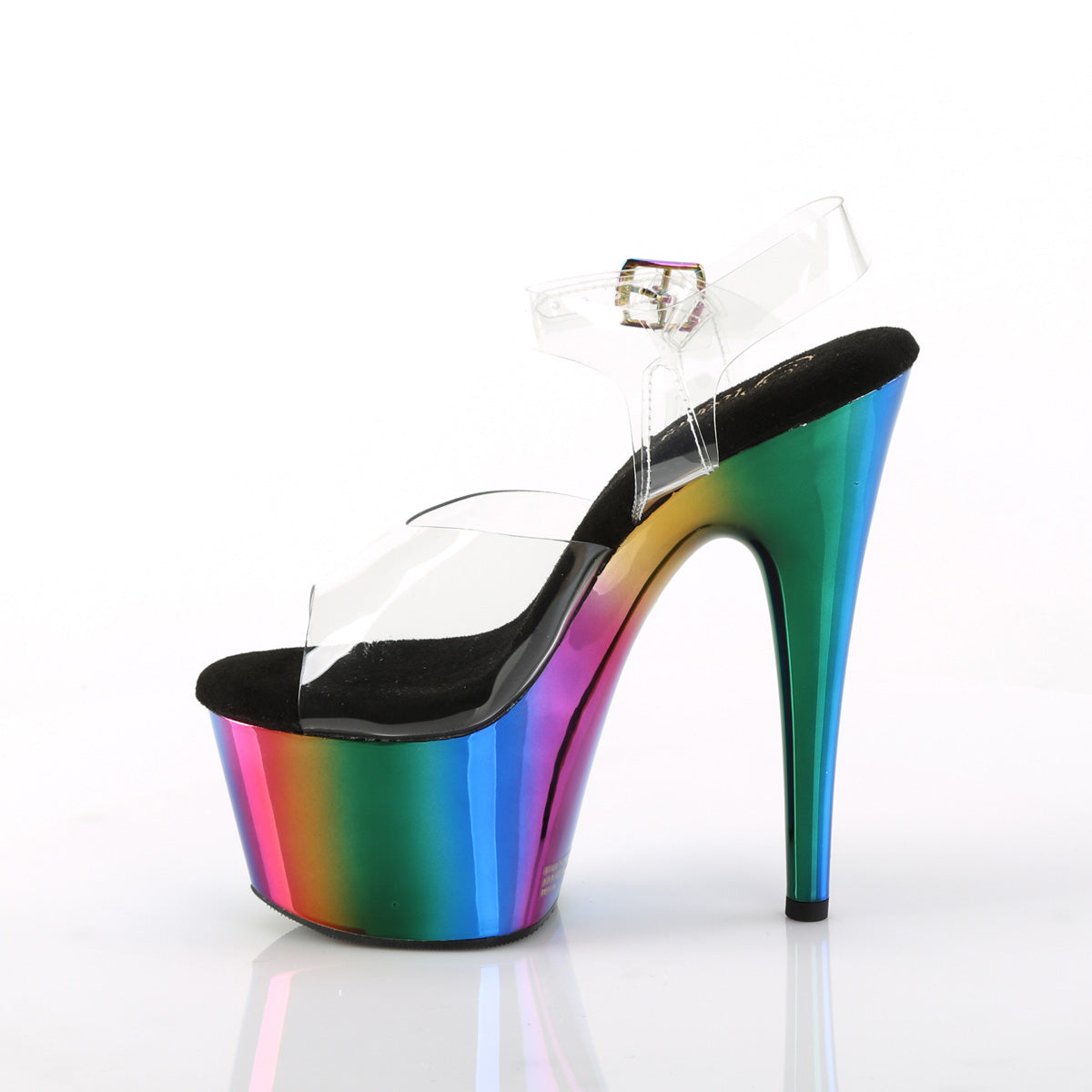 Pleaser Sandales pour femmes ADORE-708rc CLR /Rainbow Chrome