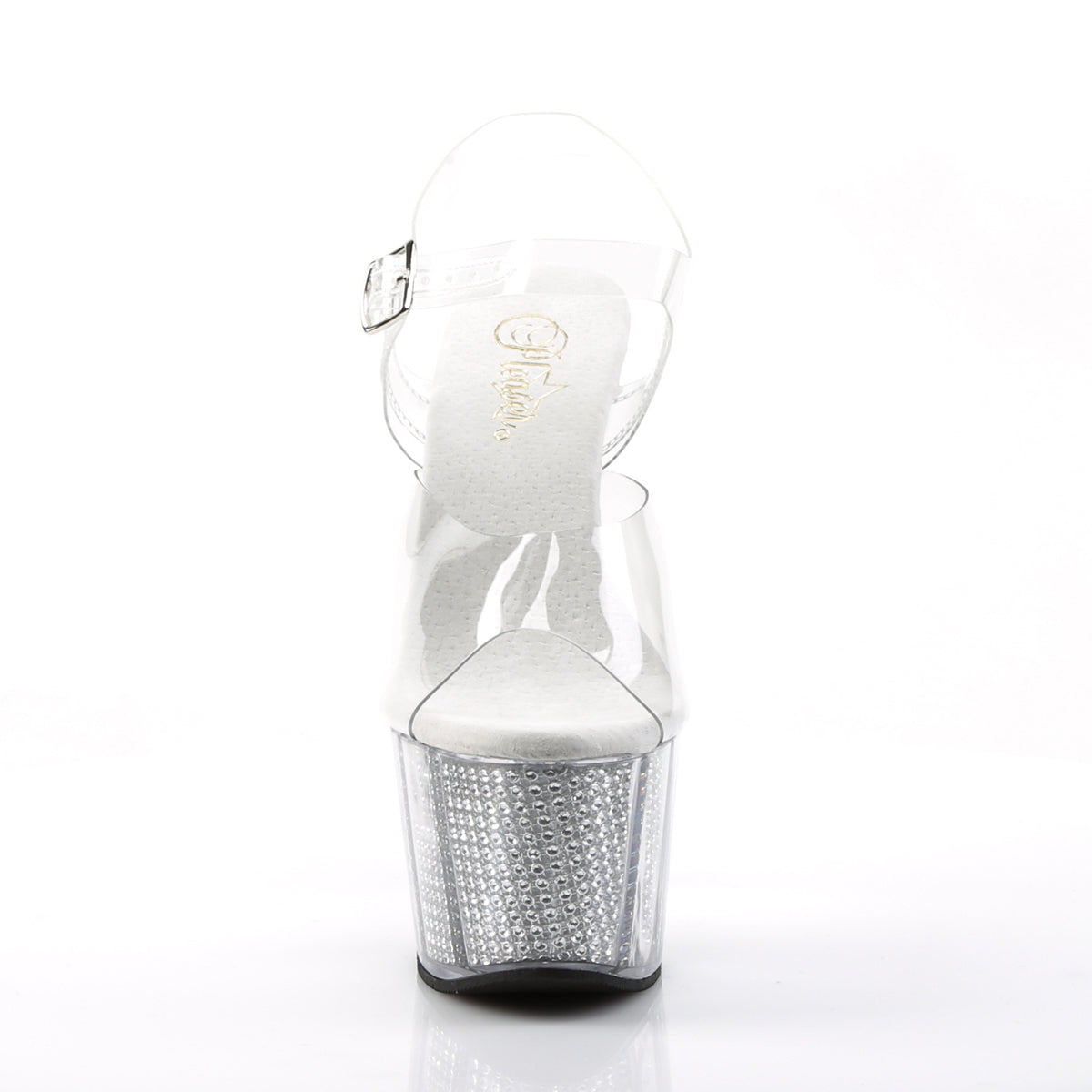Pleaser Sandales pour femmes ADORE-708SRS CLR / SLV SRS
