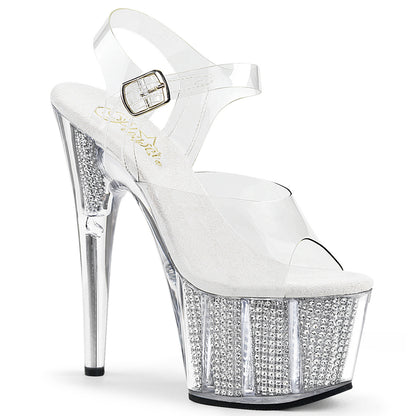 Pleaser Sandales pour femmes ADORE-708SRS CLR / SLV SRS